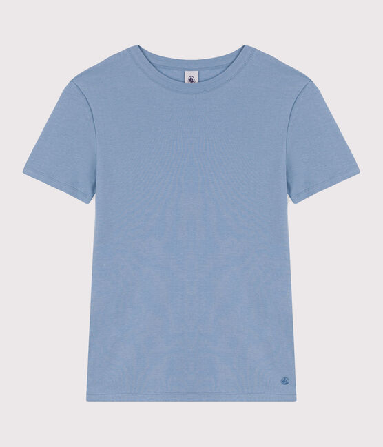 T-Shirt L’ICONIQUE aus Baumwolle mit rundem Ausschnitt für Damen blau AZUL