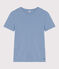 T-Shirt L’ICONIQUE aus Baumwolle mit rundem Ausschnitt für Damen blau AZUL