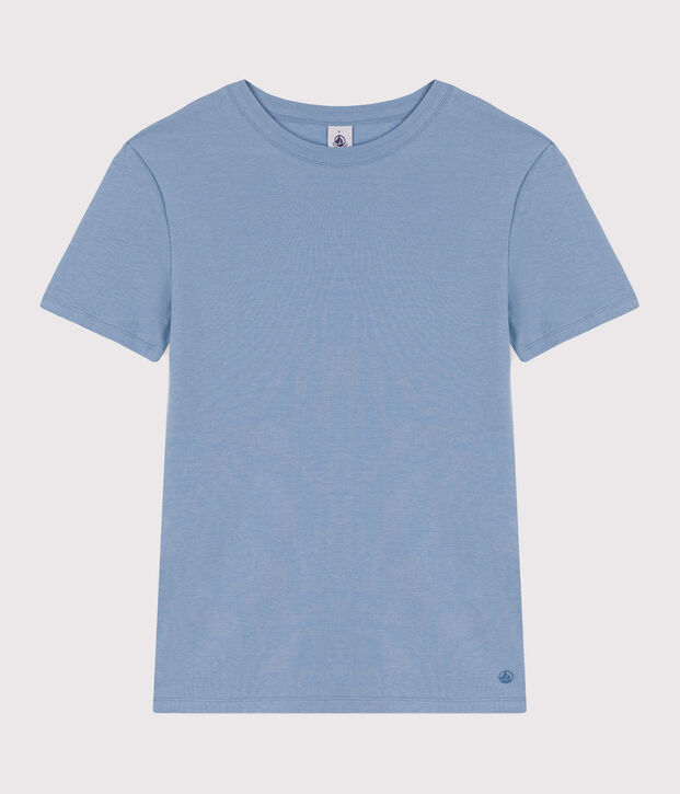 T-Shirt L&rsquo;ICONIQUE aus Baumwolle mit rundem Ausschnitt f&uuml;r Damen blau