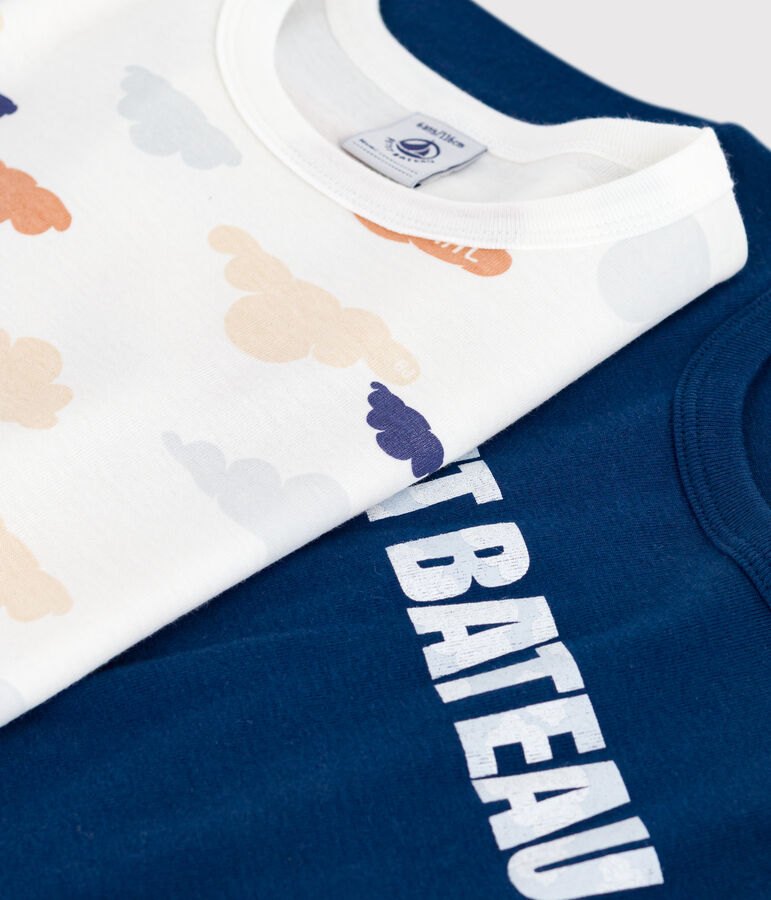 2er-Set Kinder-Kurzpyjamas aus Baumwolle vielfarbig