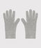 Kinder-Handschuhe aus Strick grau CHATON CHINE