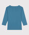 Langärmeliges T-Shirt aus Baumwolle. blau POLOCHON