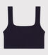 Unifarbenes Damen-Bustier aus Baumwolle und Elastan