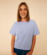 Damen-T-Shirt Le Boxy aus gestreifter Baumwolle