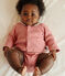 3-teiliges Newborn-Set aus Baumwolle und T-Shirt mit besticktem Kragen rosa ROSEWOOD/ MULTICO