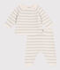 2-teiliges Baby-Set aus Woll- und Baumwoll-Strick