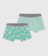 2er-Set Kinder-Boxershorts aus bedruckter Baumwolle