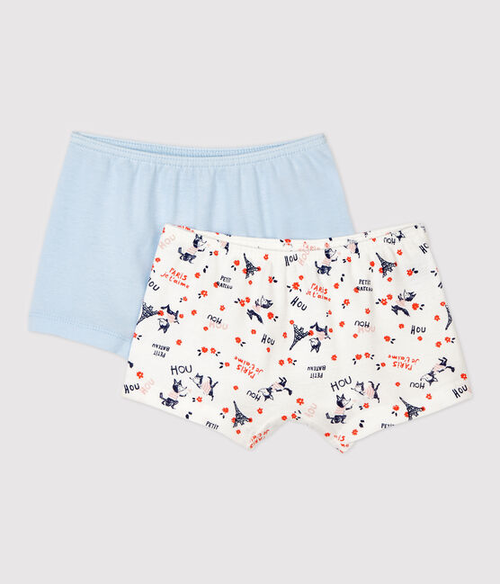 2er-Set Shortys aus Bio-Baumwolle mit Paris-Print für Mädchen variante 1