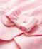 Einfarbiger Baby-Sonnenhut aus Twill mit Schleife für Mädchen rosa FLEUR