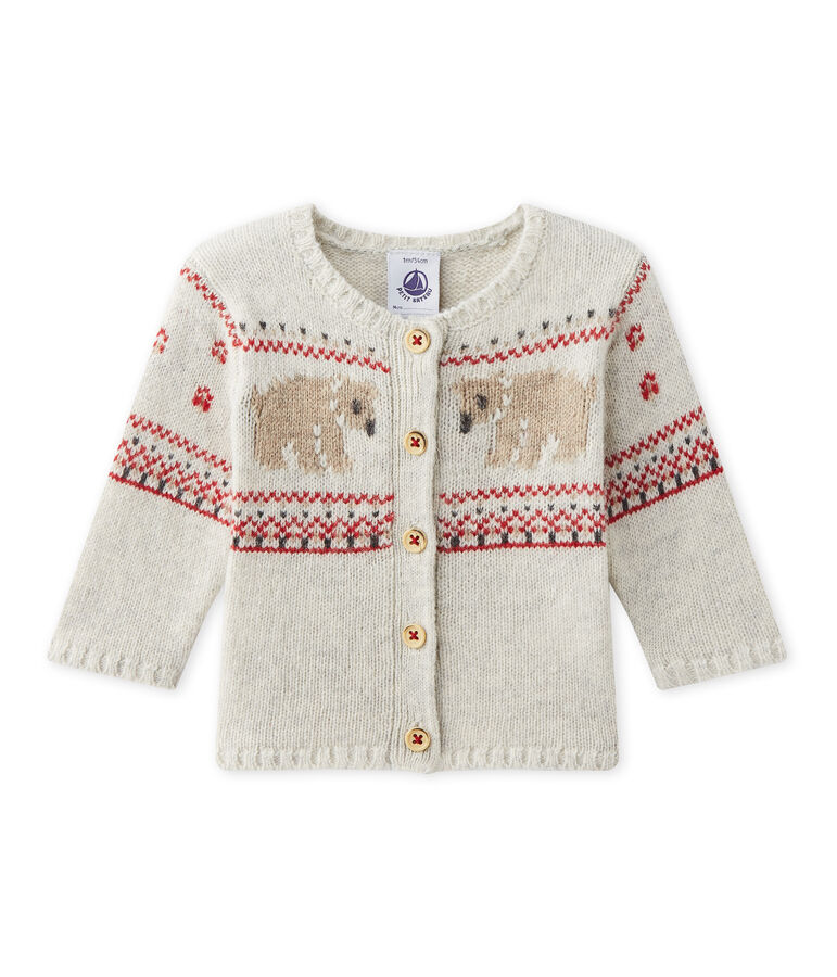 Unisex-Baby-Cardigan aus Jersey grau MONTELIMAR CHINE