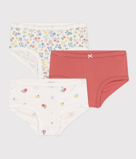 3er-Set kinder-Slips mit Blumenmuster und hohem Taillenbund variante 1