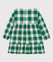 Kariertes Kinderkleid aus Flanell für Mädchen MATCHA/ AVALANCHE
