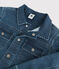Kinder-Jeansjacke aus Bio-Baumwolle für Mädchen / Jungen blau DENIM BLEU DELAVE