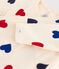 Baby-Strampler aus Baumwolle mit Herzmuster weiss AVALANCHE/ MULTICO