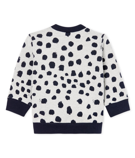 Unisex-Baby-Sweatshirt von Jean Jullien weiss MARSHMALLOW/ DOTTIES