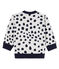 Unisex-Baby-Sweatshirt von Jean Jullien weiss MARSHMALLOW/ DOTTIES
