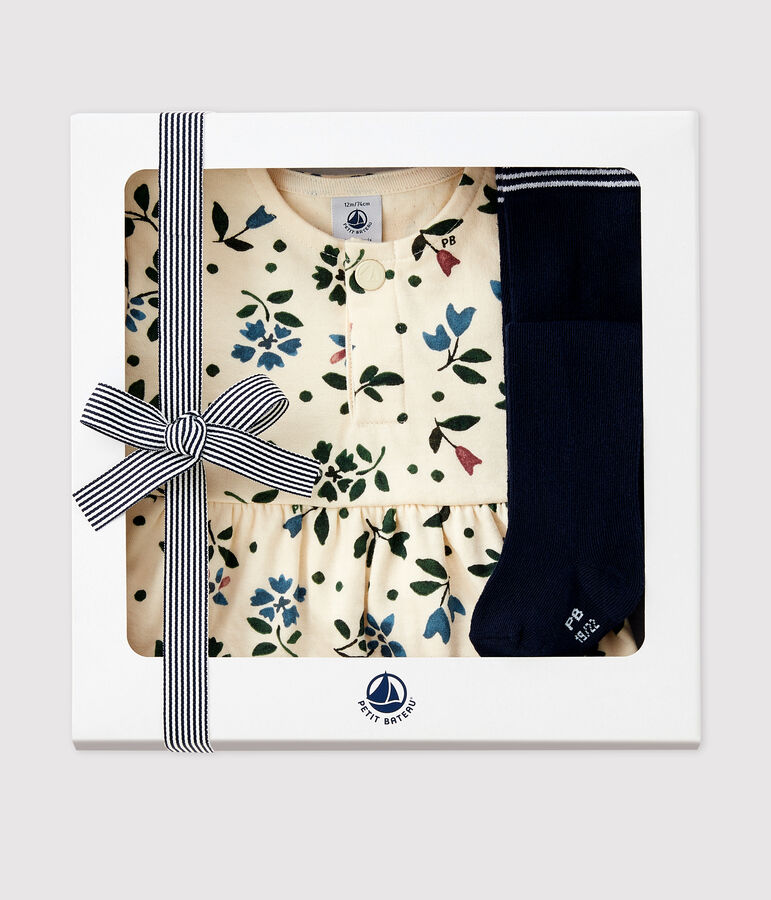 Geschenkset: Kinderkleid und Strumpfhose f&uuml;r M&auml;dchen variante 1