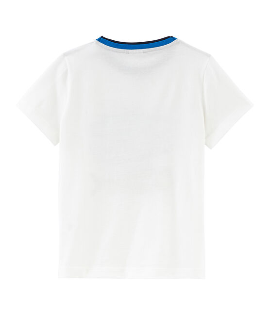 Kurzärmeliges Kinder-T-Shirt Jungen weiss MARSHMALLOW