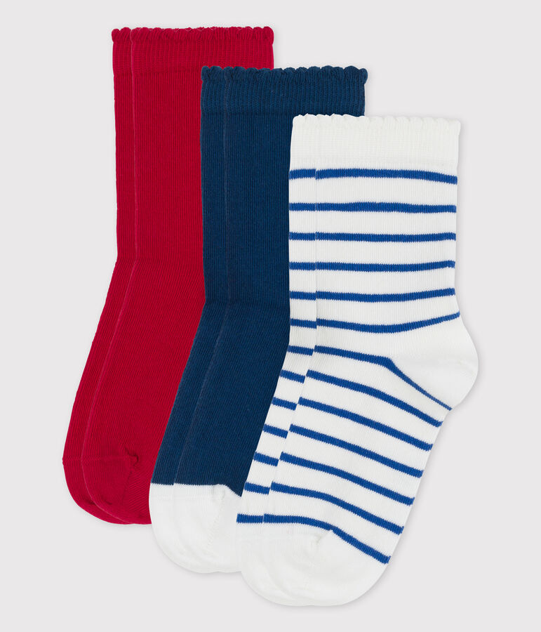 3er-Set Kindersocken f&uuml;r M&auml;dchen variante 1