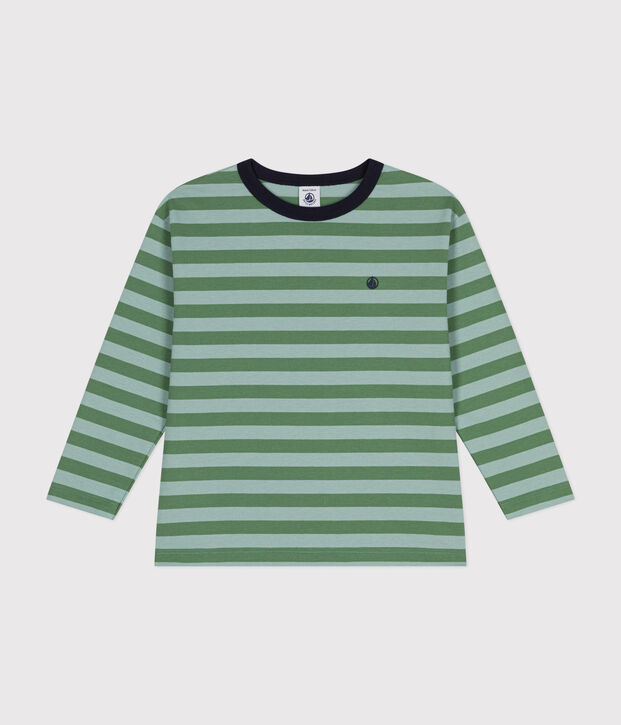 Lang&auml;rmeliges Kinder-T-Shirt aus feinem Jersey f&uuml;r Jungen gr&uuml;n/gr&uuml;n
