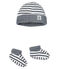 Set mit Mützchen und Babyschuhen aus Rippstrick für Jungen variante 1