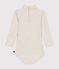 Langärmeliger Body mit Rollkragen aus Baumwolle für Babys beige MONTELIMAR CHINE