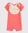 Baby-Kurzoverall Mädchen rosa CUPCAKE/weiss MARSHMALLOW