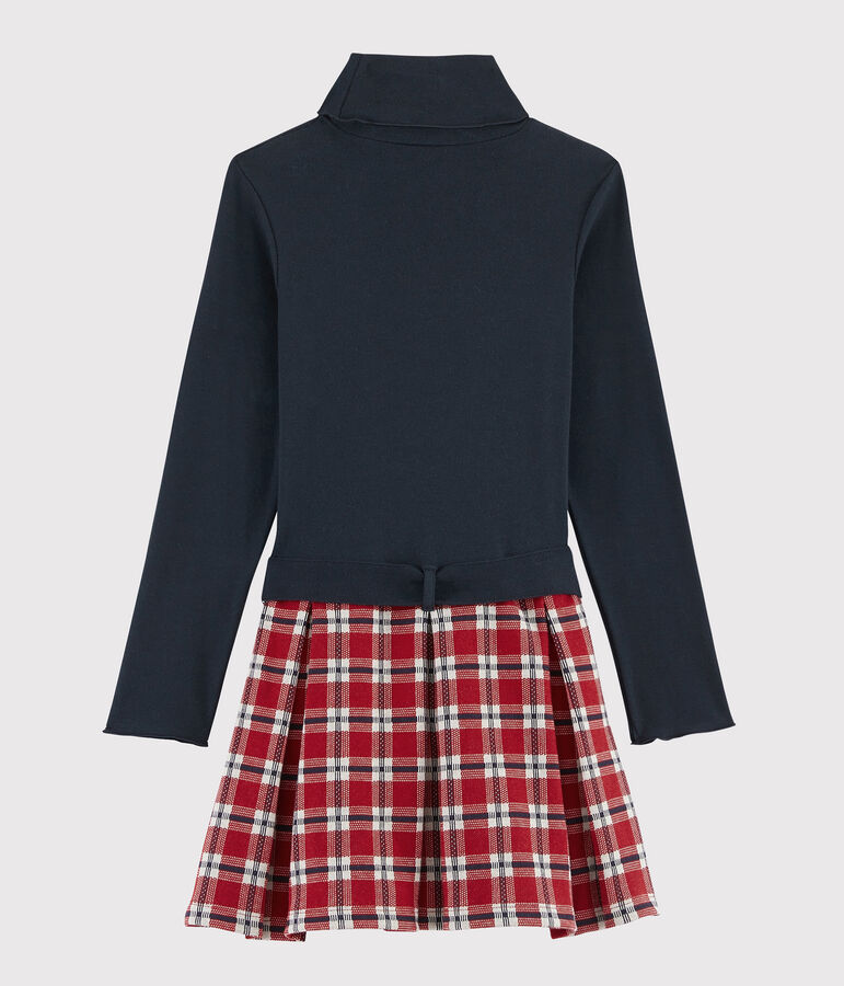 Lang&auml;rmeliges Kinderkleid f&uuml;r M&auml;dchen blau/vielfarbig