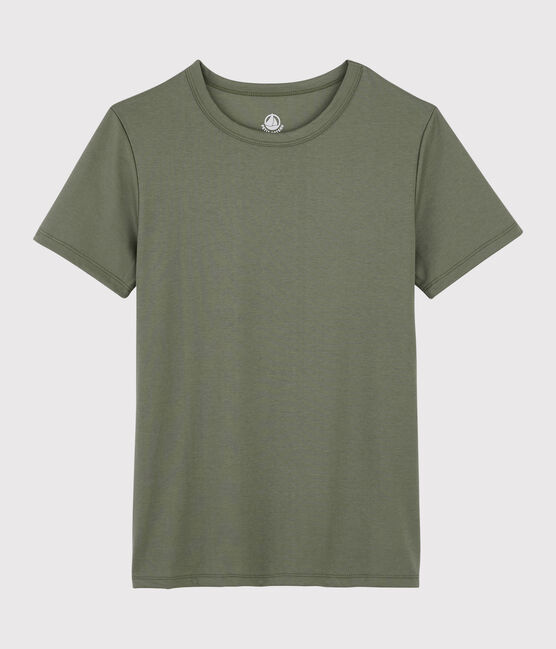 T-Shirt aus Sea-Island-Baumwolle für Damen braun LITOP