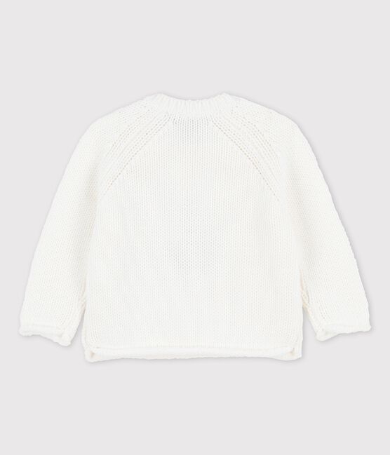 Matrosenpulli mit Ankermotiv für Babys weiss MARSHMALLOW/ HERBIER