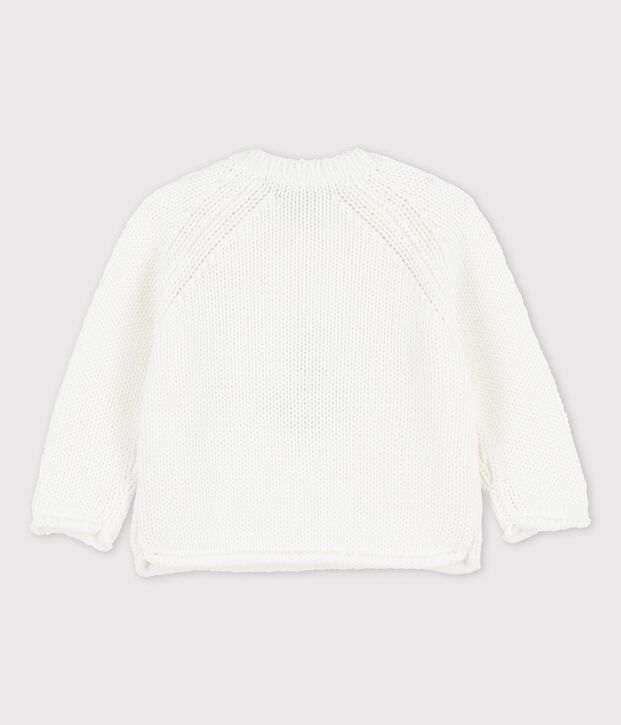 Matrosenpulli mit Ankermotiv f&uuml;r Babys weiss/gr&uuml;n
