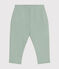 Baby-Hose aus Molton grün HERBIER