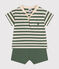 Baby-Set T-Shirt und Shorts aus Jersey grün CROCO/ AVALANCHE