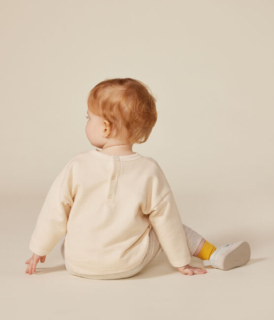 Baby-Sweatshirt aus Molton naturfarben AVALANCHE