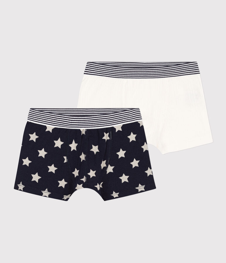 2er-Set Boxershorts aus Baumwolle mit Sternchen f&uuml;r Jungen variante 1