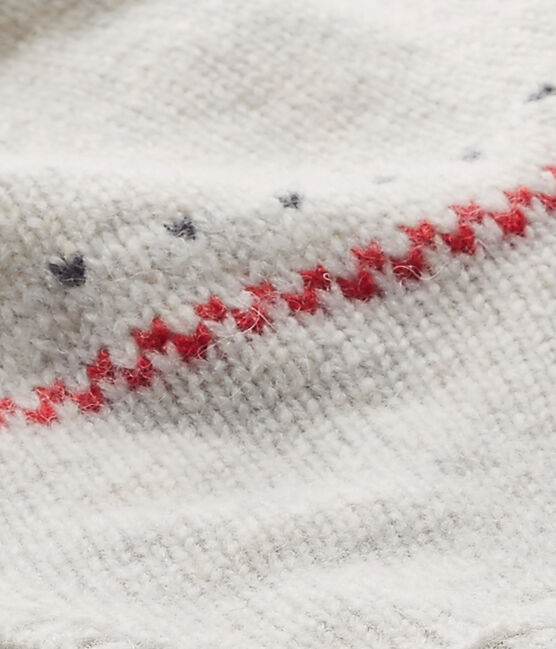 Unisex-Baby-Strickmütze im peruanischen Stil aus Wollgemisch grau MONTELIMAR CHINE