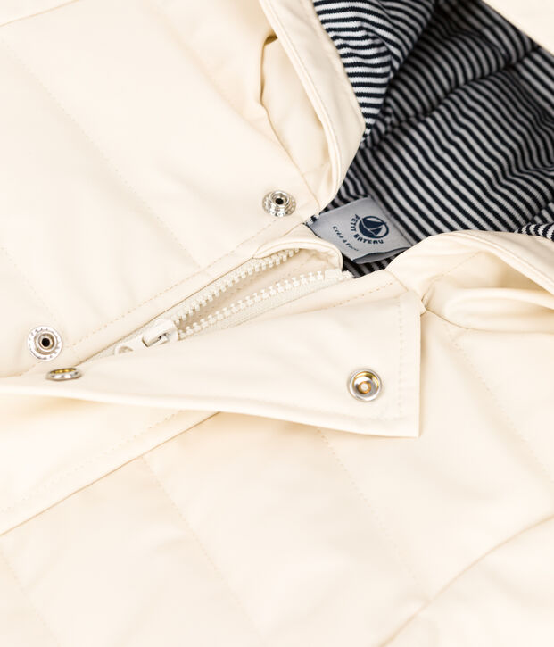 Recycelter Baby-Anorak naturfarben