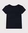 T-Shirt Le Droit aus Leinen mit Rundhalsausschnitt, Damen blau SMOKING