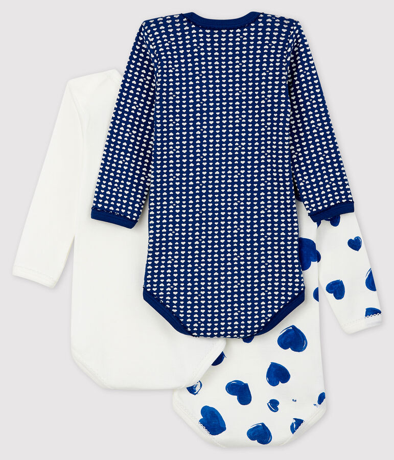 3er-Set lang&auml;rmlige Baby-Bodys variante 1