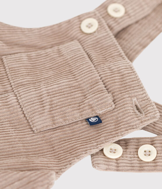 Baby-Latzhose aus Cord HUITRE