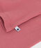 Langärmeliger Kinder-Pyjama aus einfarbiger Baumwolle rosa ROSEWOOD