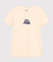 Damen-T-Shirt Le Droit mit Rundhalsausschnitt aus Baumwolle naturfarben AVALANCHE