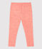 Baby-Leggings aus Wolle und Baumwolle. orange OURSIN/weiss MARSHMALLOW