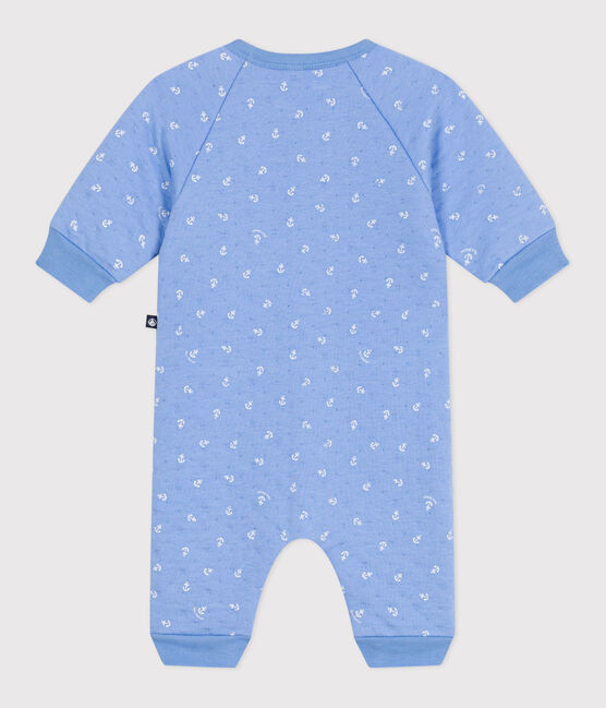 Strampler aus Baumwolle mit kleinen Ankern.  blau EDNA/weiss MARSHMALLOW