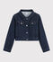 Kinder-Jeansjacke für Mädchen blau DENIM BLEU FONCE
