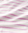 T-Shirt aus Baumwolle/gestreiftem Leinen Damen weiss MARSHMALLOW/rosa BOHEME