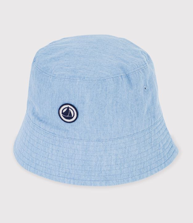 Kinder-Sonnenhut aus Denim blau