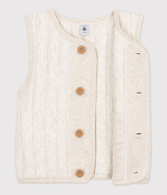 Kinder-Weste aus Doppeljersey beige MONTELIMAR CHINE