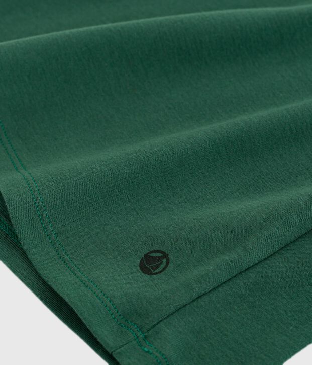 Kurz&auml;rmeliges Damen-T-Shirt L&rsquo;Iconique aus Baumwolle gr&uuml;n