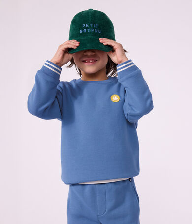 Kinder-Sweatshirt aus einfarbiger Baumwolle